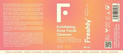 Freshly Cosmetics Exfoliating Rose Facial Cleanser 100 ml Make-up verwijderaar en reiniger - thumbnail
