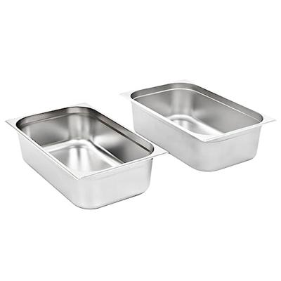 VidaXL Gastronormbakken 2 st gn 1/1 150 mm roestvrij staal