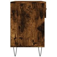 Schoenenbank 102x35x55 cm bewerkt hout gerookt eikenkleurig - thumbnail