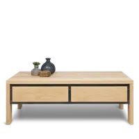 Salontafel (125x70cm - met laden) Tahoma - Nature White - thumbnail