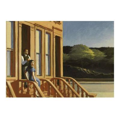 Kunstdruk Edward Hopper Sunlight on Brownstones 40x30cm