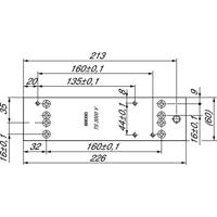 Montageplaat tbv TS3000V - RAL9016 wit - thumbnail