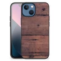 Apple iPhone 13 mini Houten Print Telefoonhoesje Old Wood - thumbnail