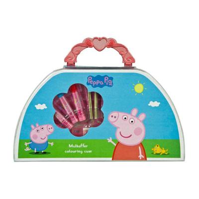 Undercover Kleurkoffer peppa pig, 51dlg.