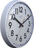 NeXtime NX-7308WI Wandklok NXT Diam. 26cm Kunststof Wit, Witte Wijzerplaat - thumbnail