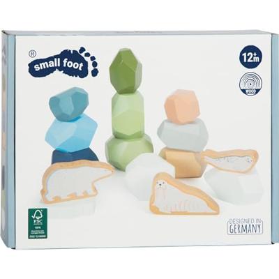 Small Foot - houten balansstenen arctic, 11dlg. Small Foot - houten balansstenen arctic, 11dlg.