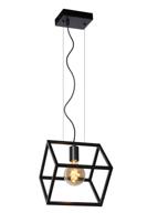 Lucide FABIAN - Hanglamp - 1xE27 - Zwart - thumbnail