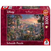 Disney Beauty and the Tramp Puzzel 1000 Stukjes - thumbnail