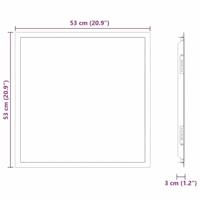 Toegangs paneel Wit 50 x 50 cm staal - thumbnail