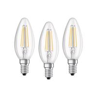 OSRAM HOMELIGHTING 4058075819313 LED-lamp Energielabel E (A - G) E14 Kaars 4 W = 40 W Warmwit (Ø x l) 35.0 mm x 100.0 mm 3 stuk(s) - thumbnail