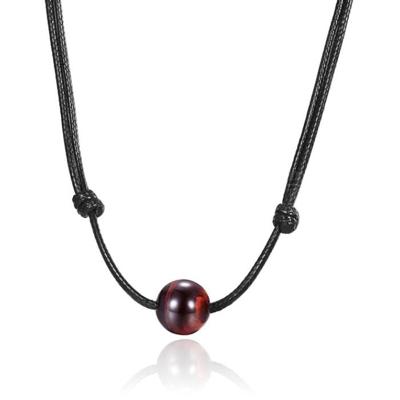 Memphis Verstelbare Heren Collier - Single Bead Red Memphis Verstelbare Heren Collier - Single Bead Red