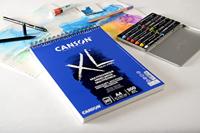 Tekenblok Canson XL Mix Media Wit A4 Papier 5 Stuks 30 Lakens 300 g/m² - thumbnail