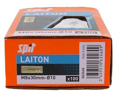 Spit Laiton slaganker M8 messing