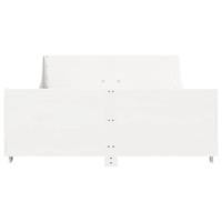 Bedframe zonder matras massief grenenhout wit 150x200 cm - thumbnail