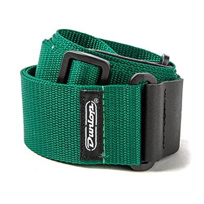 Dunlop D07-01RG Poly Strap Green gitaarband