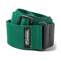 Dunlop D07-01RG Poly Strap Green gitaarband - thumbnail