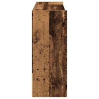 Schoenenrek 80x25x62 cm bewerkt hout oud houtkleurig - thumbnail