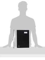 Exacompta handtekenmap voor ft 24 x 35 cm, uit karton overdekt met pvc, 20 indelingen, zwart - thumbnail