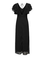 Only Onlasta Life S/s Frill Ankel Dress Wvn Zomerjurkjes 4792879 Black - thumbnail