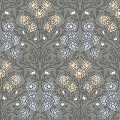 Dutch Wallcoverings Ekbacka - Bellis Grey - Grijs