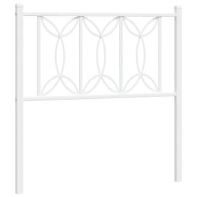 Hoofdbord 75 cm metaal wit