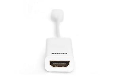 Digitus AK-340411-001-W DisplayPort / HDMI Adapter [1x Mini-DisplayPort stekker - 1x HDMI-bus] Wit 15.00 cm
