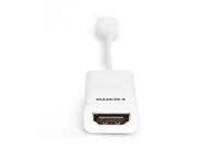 Digitus AK-340411-001-W DisplayPort / HDMI Adapter [1x Mini-DisplayPort stekker - 1x HDMI-bus] Wit 15.00 cm - thumbnail