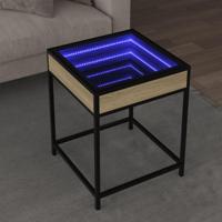 Salontafel met Infinity LED 40x40x51 cm sonoma eikenkleurig - thumbnail