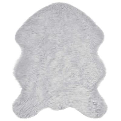 Nep Schapenvacht Tapijt Tafalla Grijs 50 x 80 cm Polyester