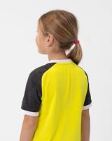 JAKO 4224K Shirt Iconic Km Kids - Zachtgeel/Zwart - 140 - thumbnail