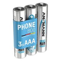 Ansmann DECT maxE HR03 Oplaadbare AAA batterij (potlood) NiMH 800 mAh 1.2 V 3 stuk(s) - thumbnail