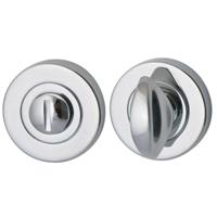 Hardbrass Nika toilet-/badkamersluiting rond 8mm - chroom - thumbnail