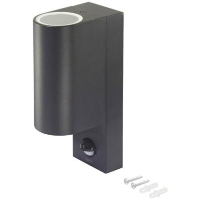 Sygonix SY-6028440 LED-buitenlamp met bewegingsmelder (wand) GU10 Zwart