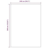 Hoogpolig vloerkleed NAVARRA 240x340 cm polyester donkergrijs - thumbnail