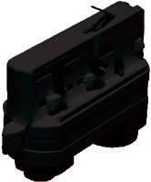 spanningsrail lamp adaptor zwart 876394 Klemko - thumbnail