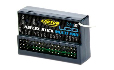 Carson Modellsport Reflex Stick Multi Pro LCD 14-kanaals ontvanger 2,4 GHz