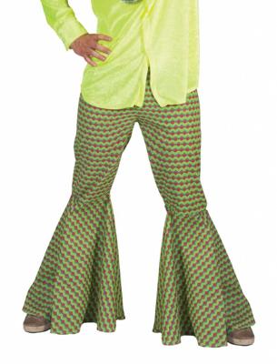 Groene hippie broek man