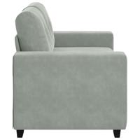 Loveseat bank 120 cm fluweel lichtgrijs - thumbnail