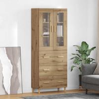 Hoge kast met lade Artisan Eiken 69,5 x 34 x 180 cm - thumbnail