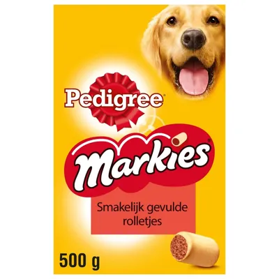 Pedigree Markies Gevuld Met Merg Vlees&Vlees - Hondensnacks - 500 g Pedigree Markies Gevuld Met Merg Vlees&Vlees - Hondensnacks - 500 g
