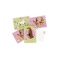 Haza Uitnodigingskaarten 6st paarden 5 sets - thumbnail