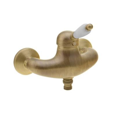 Opbouw Douchekraan Sapho Kirké Mengkraan Retro Wit 1-hendel Brons