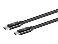 Monoprice Opladen en synchroniseren USB 2.0 Type-C naar Type-C kabel - 10 voet - zwart, TPE-jack, tot 3A/60W, tot 480 Mbps - Select Series - thumbnail