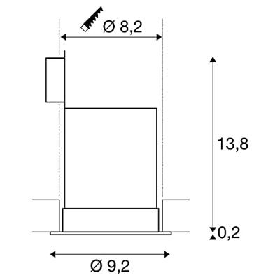 SLV 161291 LED-inbouwlamp 16 W Wit