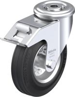 Blickle LER-VE 125R-FI Zwenkwiel met rem Wieldiameter: 125 mm Draagvermogen (max.): 100 kg 1 stuk(s) - thumbnail