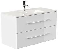 Wastafelkast Odin Wit 100 cm - thumbnail