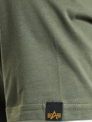 Alpha Industries / t-shirt Basic Reflective in olijfgroen Alpha Industries / t-shirt Basic Reflective in olijfgroen