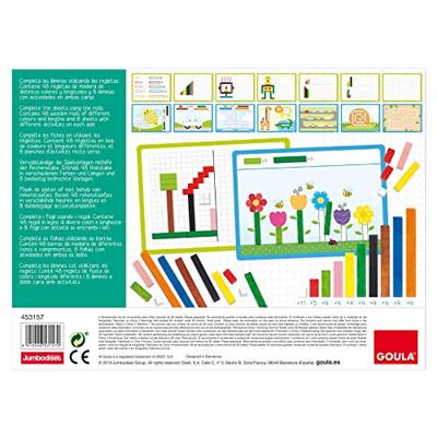 Educatief spel - GOULA - Activiteiten met linialen - Cijfers en wiskundige logica leren