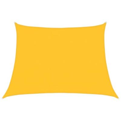 VidaXL Zonnezeil 160 g/m² trapezium 4/5x3 m hdpe geel VidaXL Zonnezeil 160 g/m² trapezium 4/5x3 m hdpe geel