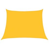 VidaXL Zonnezeil 160 g/m² trapezium 4/5x3 m hdpe geel - thumbnail